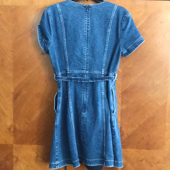 Tory Burch Jean dress w/pockets, zippers w/belt - Picture 4 of 4
